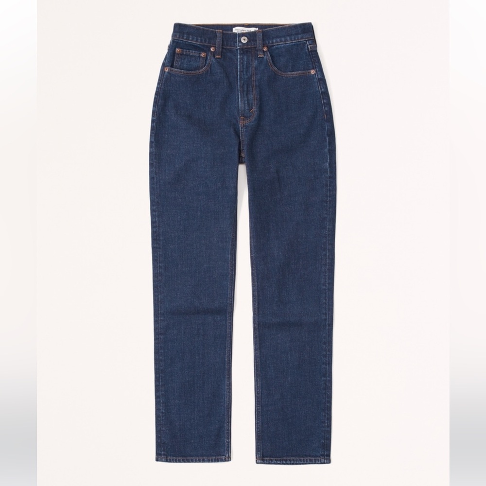 Abercrombie & Fitch Curve Love Ultra High Rise Ankle Straight Jean - Size 26/2 - Picture 2 of 12